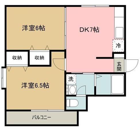 マロンクラッセＷ棟の物件間取画像